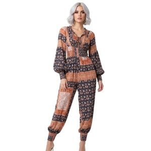 NWT JEN'S PIRATE BOOTY Patchwork Jumpsuit SIZE XS